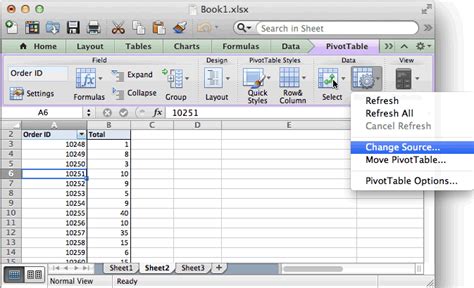how to edit source data in excel on mac