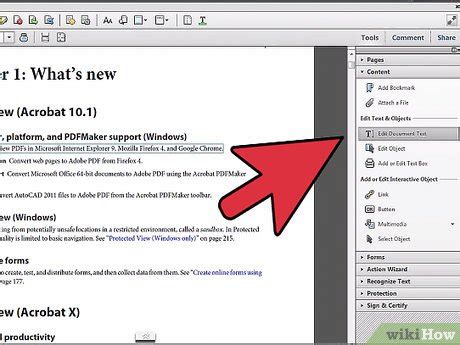 how to edit text in adobe acrobat x pro