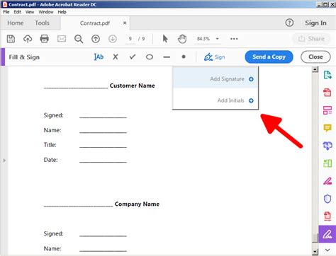 how to electronically sign a pdf in adobe reader