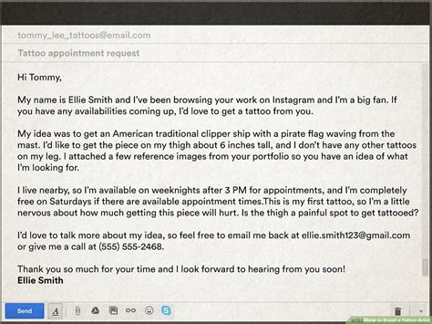 How to Write a Professional Email to Tattoo Artists: Tips and Template