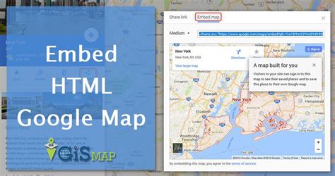 how to embed a google map into html