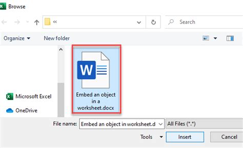 how to embed excel file in google docs