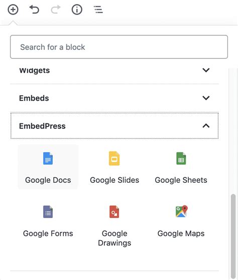 how to embed google doc in wordpress