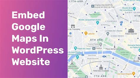 how to embed map in wordpress