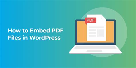 how to embed pdf file in wordpress page