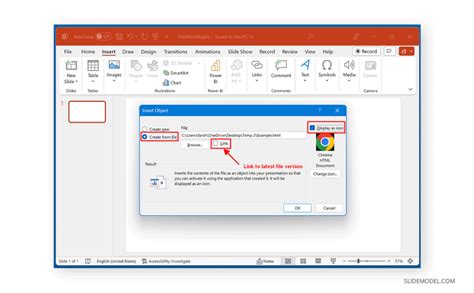 how to embed script in powerpoint