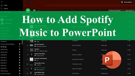 how to embed spotify playlist in powerpoint