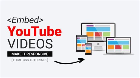 how to embed youtube video in html responsive
