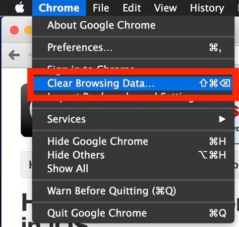 how to empty cache on mac chrome