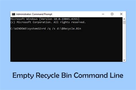 How To Empty Recycle Bin Windows 10 Command Line