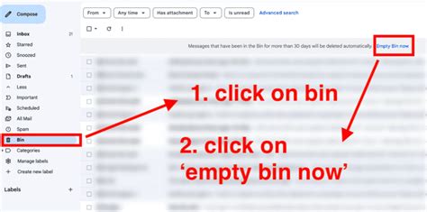 How To Empty The Bin In Gmail