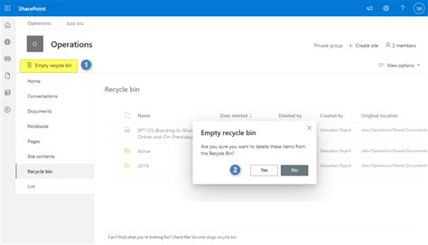 How To Empty The Recycle Bin In Sharepoint
