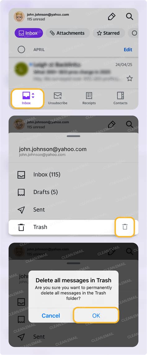 How To Empty Trash Folder In Yahoo Mail
