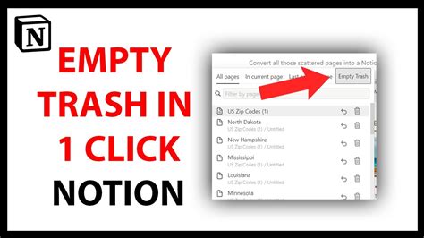 How To Empty Trash Notion