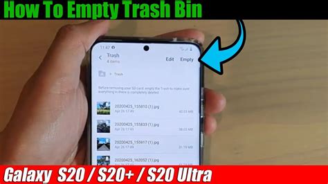How To Empty Trash On S20