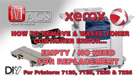 How To Empty Waste Container Xerox