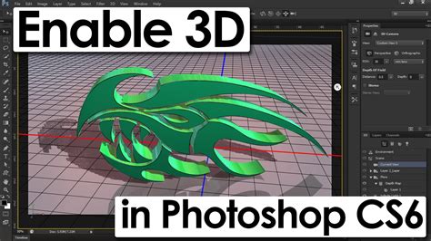 how to enable 3d in photoshop cs6