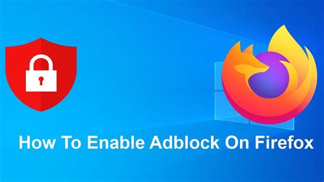 how to enable adblock on firefox