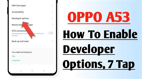 how to enable android developer settings oppo