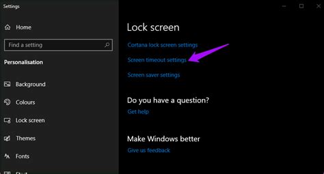 how to enable auto lock screen in windows 10