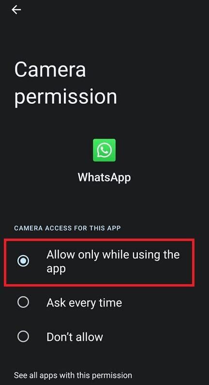 How To Enable Camera App In Android