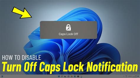 how to enable caps lock notification in windows 11