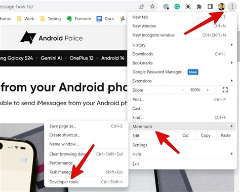 how to enable chrome developer tools