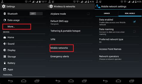 how to enable data on android phone