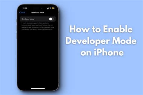how to enable developer mode in iphone 15