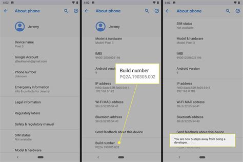 how to enable developer mode on android tablet