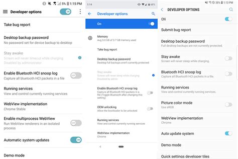 how to enable developer options