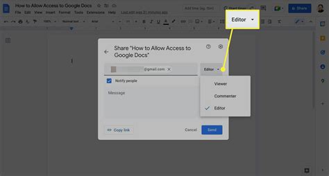 how to enable edit access in google docs