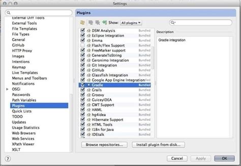 how to enable gradle plugin in intellij