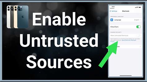 how to enable installation from unknown sources ios