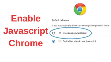 how to enable javascript in chrome browser