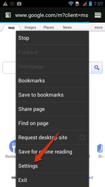 how to enable javascript in mobile browser
