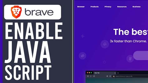 how to enable javascript on brave browser