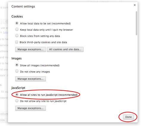 how to enable javascript on chrome