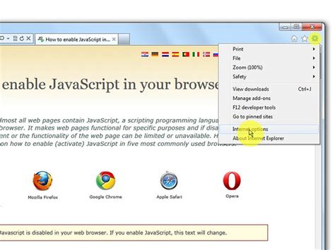 how to enable javascript on onion browser