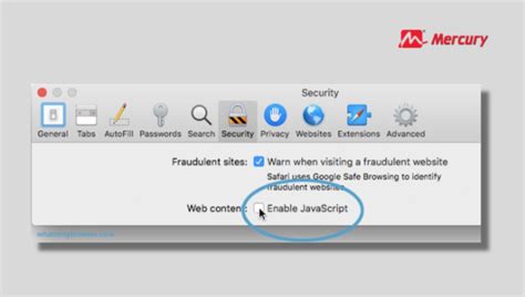 how to enable javascript safari macbook