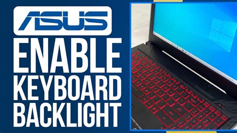 how to enable keyboard backlight asus