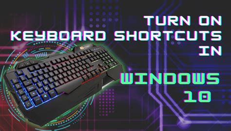 how to enable keyboard shortcuts