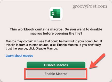 How To Enable Macros In Excel On A Mac