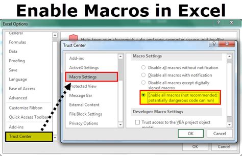 how to enable macros on excel 2016
