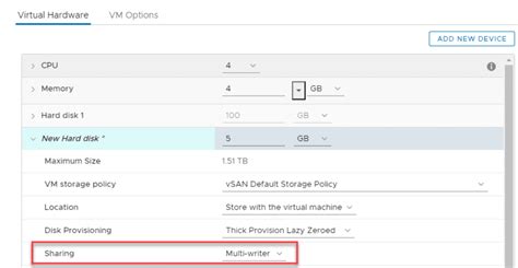 How To Enable Multi Writer In Vmware