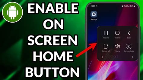 how to enable on screen home button android