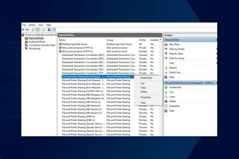 how to enable ping in windows 10
