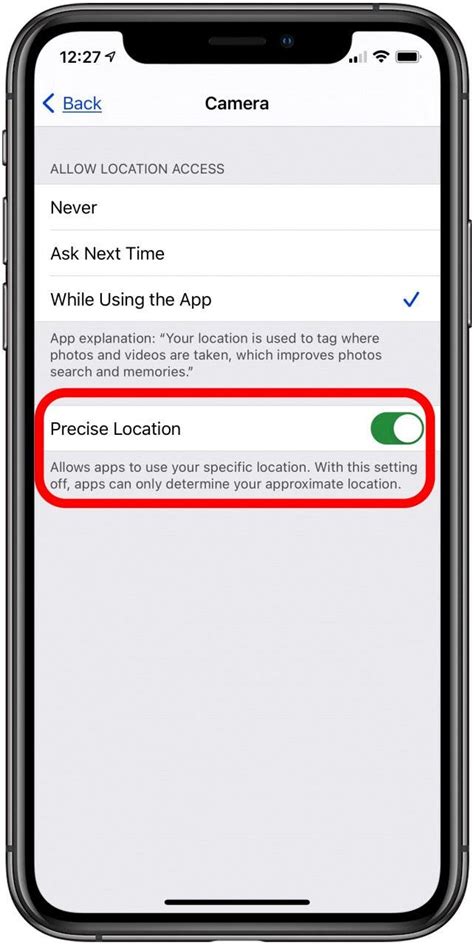 how to enable precise location for backtrack