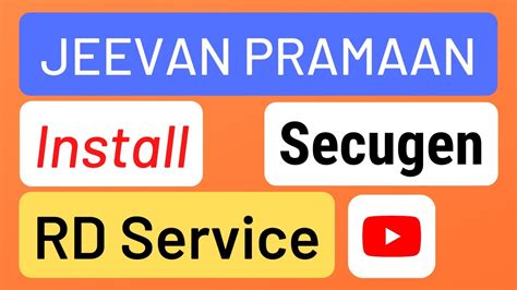 how to enable rd service for jeevan pramaan