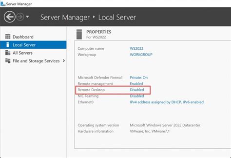 how to enable remote desktop on windows server